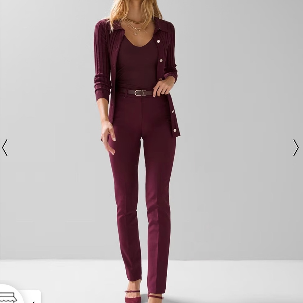 White House Black Market Slim Ankle Pants, Size 4, Worn once.